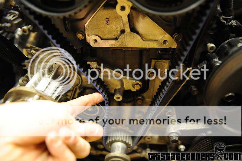Timing Belt Install w/ billet tensioner bracket belt TOO tight